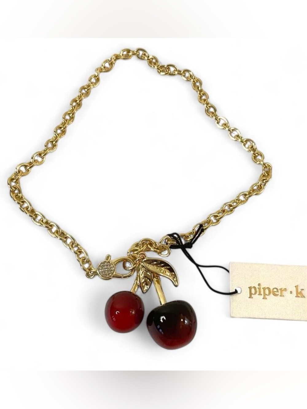 NWT Cherry Charm Chain Necklace